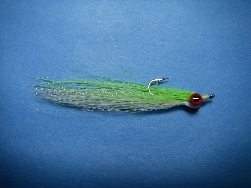 Clouser Minnow - Chartreuse/White - Click Image to Close